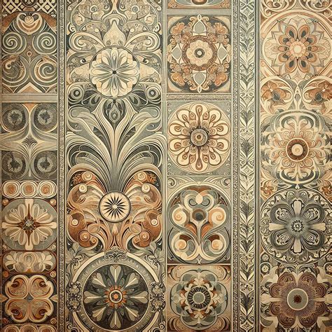 Premium Photo | Vintage Wallpaper Background with Retro Patterns and ...
