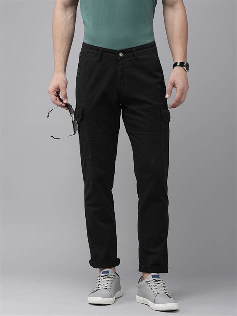 SPYKAR Men Pure Cotton Slim Fit Cargos Trousers - Price History