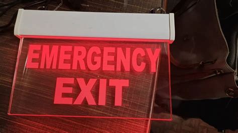Exit Signage - 7 W LED Emergency Exit Signs Service Provider from Vasai