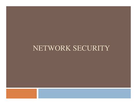 9 Network Security II - ganga - NETWORK SECURITY Previously ...