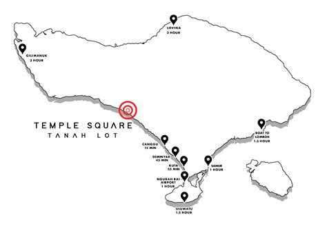 Map With Villas In Canggu Bali