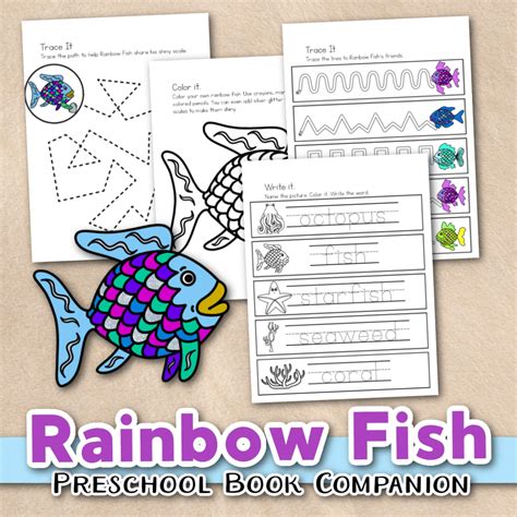 Rainbow Fish Book Printables | Homeschool Preschool
