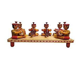 Etikoppaka Wooden Playing Dolu Sannai Melam Instruments Idols Set ...