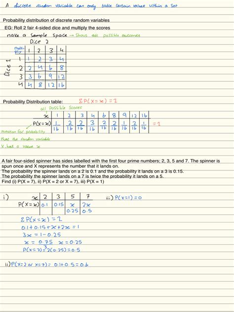 Image result for Discrete Random Variables PDF