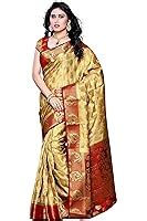 Mimosa Women's Traditional Art Silk Saree Kanjivaram Style With Blouse ...