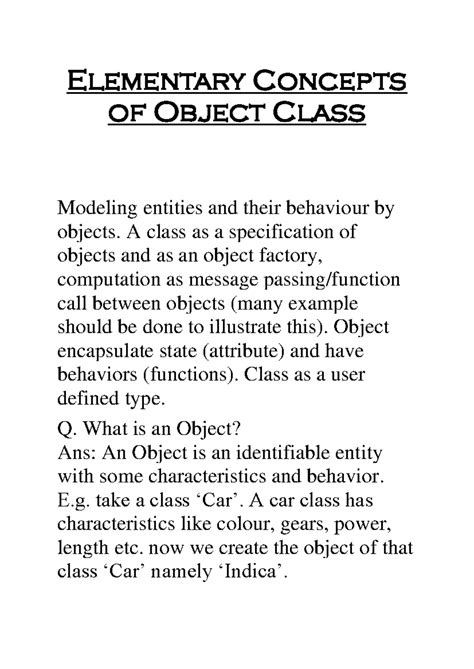 Image result for Class and Object Basics