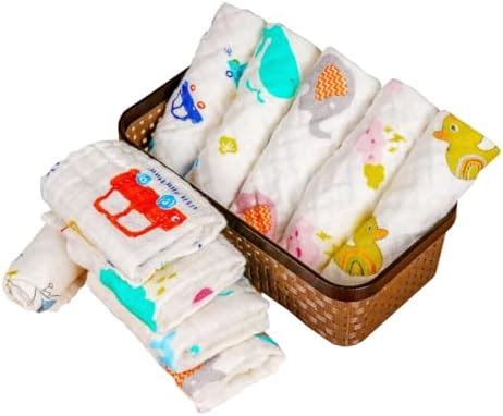 Buy MOM CARE Muslin Cotton Face Towels for Newborn Baby Extra Soft ...