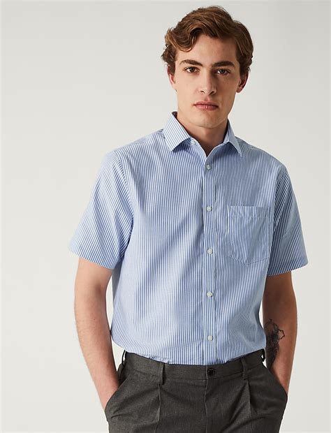Buy Regular Fit Non Iron Pure Cotton Oxford Shirt at Marks & Spencer
