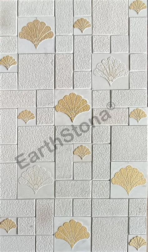 Stone Wall Cladding | Pink White Flower in Sandstone | EarthStona