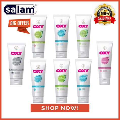 Oxy Face Wash / Oxy Face Cleanser / Oxy pencuci muka 80g & 100g ...