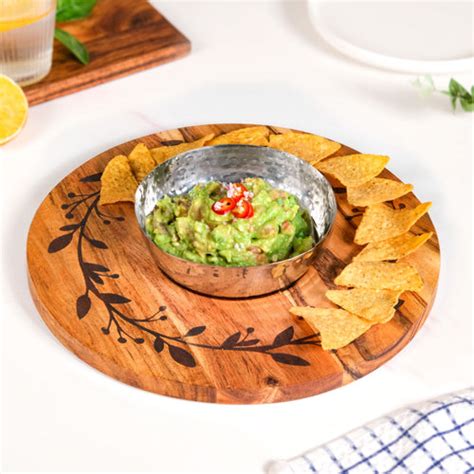 Stars And Tree Snack Bowl Set Of 3 With Wooden Serving Tray Online ...
