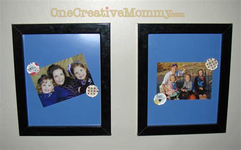 Picture Frame Magnet Board {Easiest Magnet Board Ever!} - onecreativemommy.com