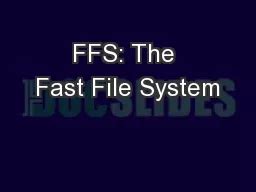 Image result for Fast File System