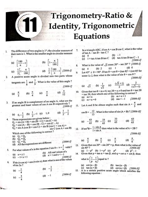 Image result for Trigonometry Pyqs