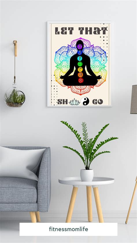 Let That Shit Go Meditating Pose Poster,7 Chakra Yoga Printable,let It ...