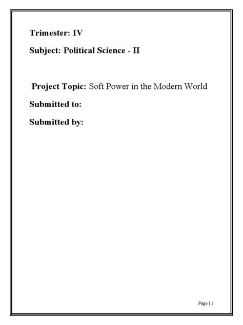 Image result for Political Science Project Paper Design