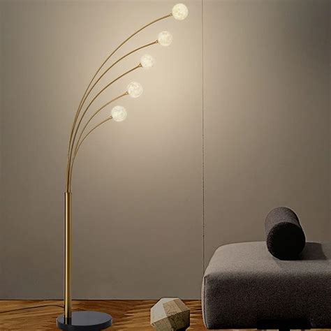 Hdc Modern Nordic 5 Light Metal Standing Floor Lamp