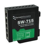 SW-715. BRAINBOXES, HARDENED GIGABIT ENET SWITCH, RJ45 X 5 | element14 ...