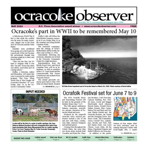 Ocracoke Observer | Community newspaper of Ocracoke, NC