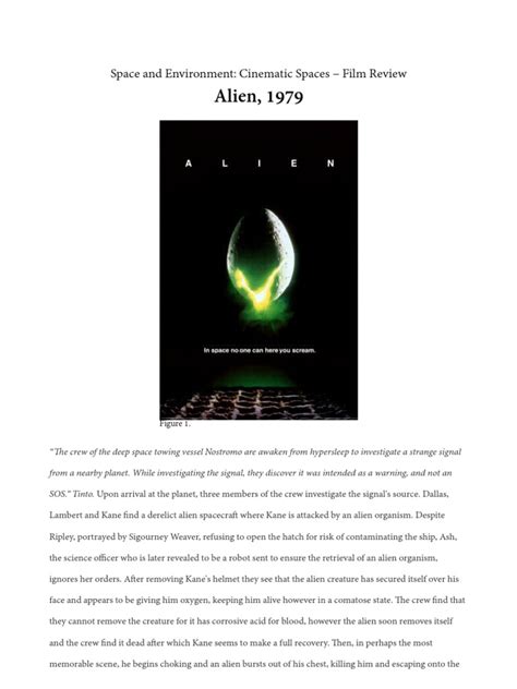 Alien 1979 Film Essay 的图像结果