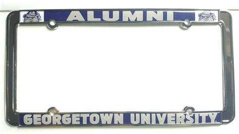 Buy Georgetown University Alumni Glossy Print Chrome License Plate ...