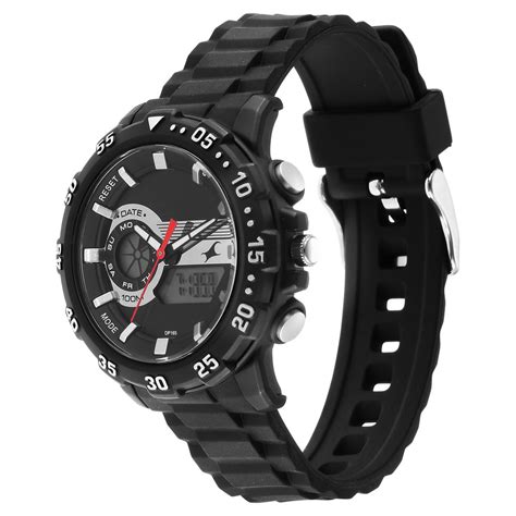 Buy Online Fastrack Street line Quartz Analog Digital Black Dial ...