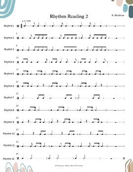 Image result for 2 Part Rhythm Exercises
