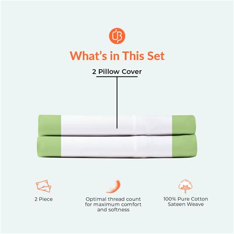 Sage with White Two Tone Pillow Covers | Comfort Beddings