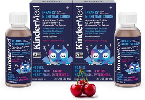 Amazon.com: KinderMed Infants' Nighttime Cough, Organic Agave Syrup ...
