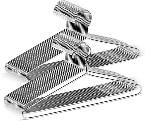 Steel Hanger Strong Durable Steel Cloth Hanger Pack of 24 Pieces for ...