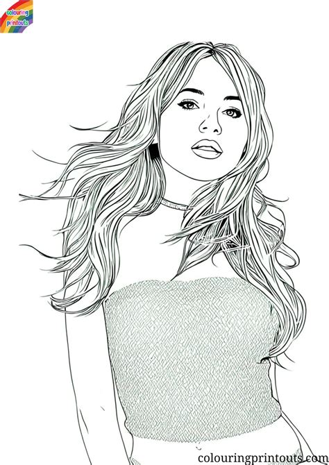 Sabrina Carpenter Coloring Pages (Free Printables)