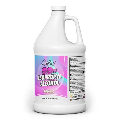 99% Isopropyl Alcohol Gallon – SEDLAV Isopropyl Alcohol