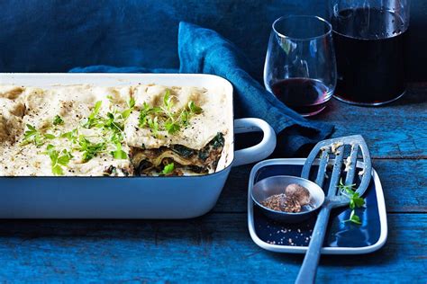 Vegetarian mushroom and silverbeet lasagne   Recipes  