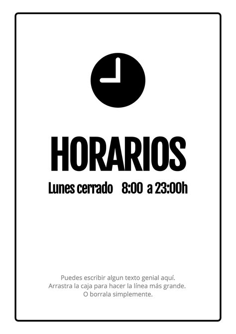 Horario simple a personalizar | Plantillas horarios, Horario, Fuentes ...