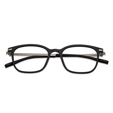Black Gunmetal Black Full Rim Rectangle Lenskart Air fusion LA E12856 ...