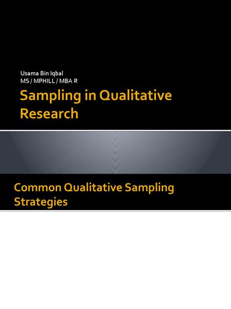 Image result for Sampling Strategy in Qualitative Research
