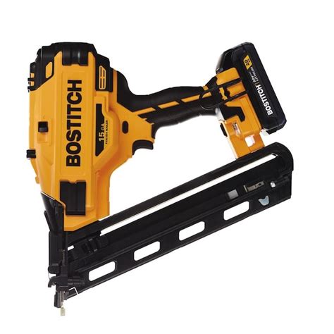 Bostitch 2-1/2-in 15 -Gauge Cordless Angled Finish Nailer (Battery ...