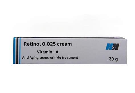 Retinol Cream 0 025 Vitamin A Repairs Fine Lines Wrinkles | Desertcart ...