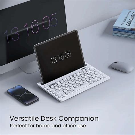 Portronics Bubble Dock Wireless Keyboard (White) Best Price in India