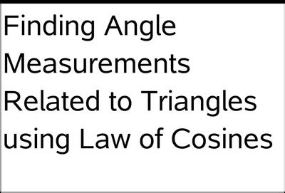 Image result for Solving SSS Triangle
