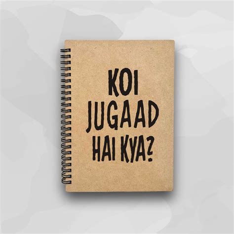 Koi Jugaad Hai Kya A5 Wooden Diary – ADLER
