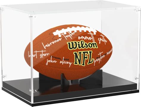 Amazon.com : Smarpau Football Display Case, Acrylic Football Case ...