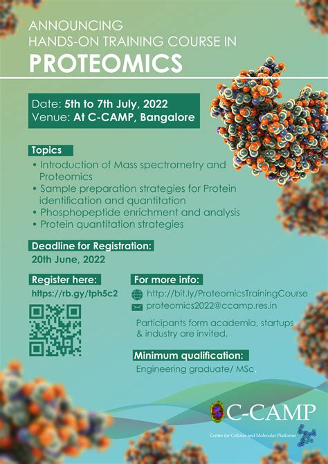 Hands-On Training Course in Proteomics | CCAMP