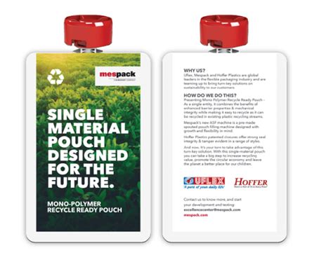 UFlex teams up with Hoffer and Mespack to launch 100% recyclable mono ...