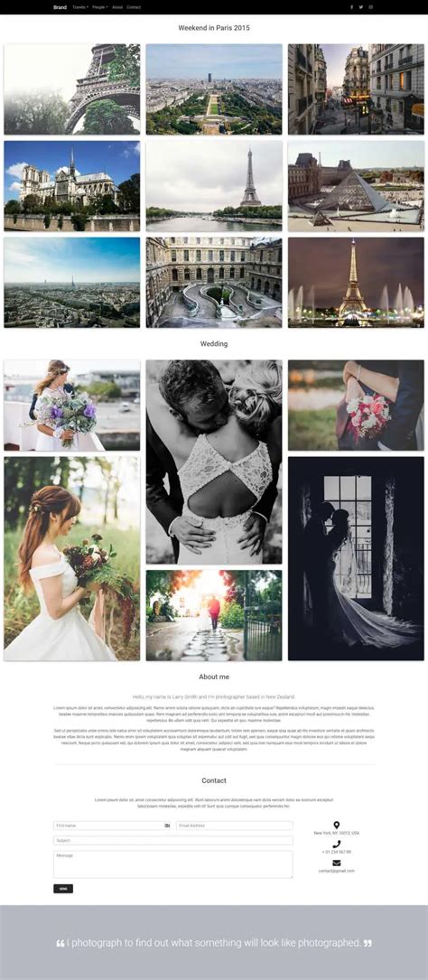 Premium Bootstrap & Material Design Portfolio Templates