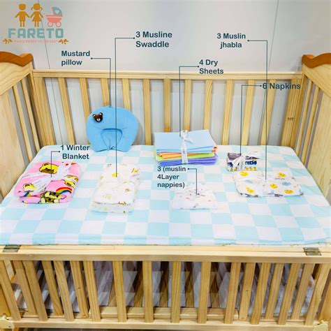 Fareto 24 in 1 New Born Baby Complete Items Premium Gift combo(0-6Mont ...