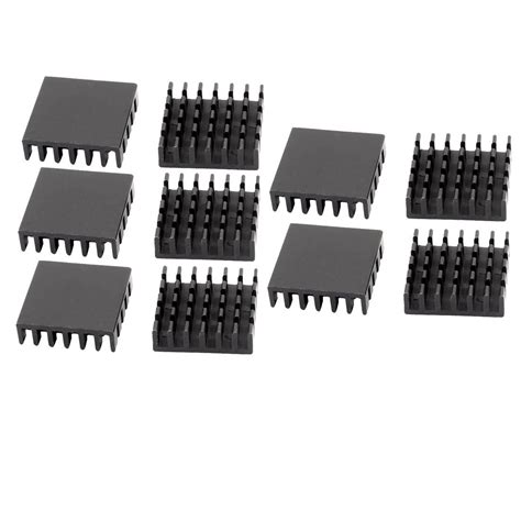 PRAV® Aluminium Square Heatsink Cooling Cooler Fin 20 x 20 x 6mm 10pcs ...