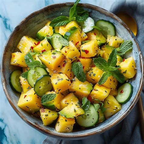 Pineapple Cucumber Salad Recipe That’s Fresh and Juicy