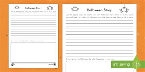 Halloween Simple Story Writing Activity (teacher made)