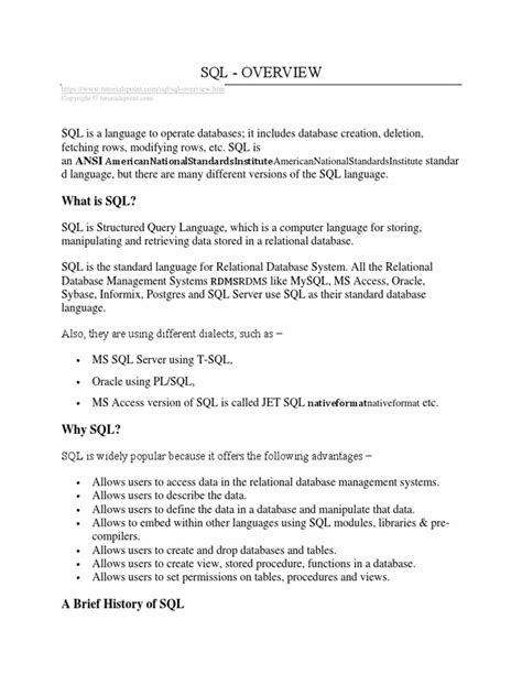 SQL Overview 的图像结果